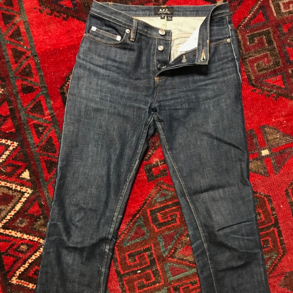 APC New Cure Raw Denim Jeans Sz 24 / 25 / 26